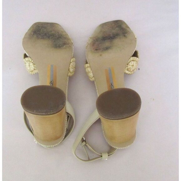 Sam Edelman Kacie Ankle Strap Sandals w Wood Block Heel Size 9M - Picture 5 of 6